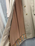 Burberry Vintage Lined Raincoat Size 10L 1966 Belt